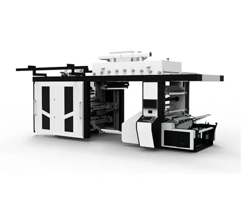 4-цветна флексографска преса с централен отпечатък