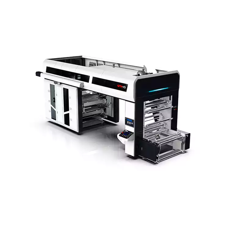 6-цветна флексографска машина за флексографски печат с централен барабан